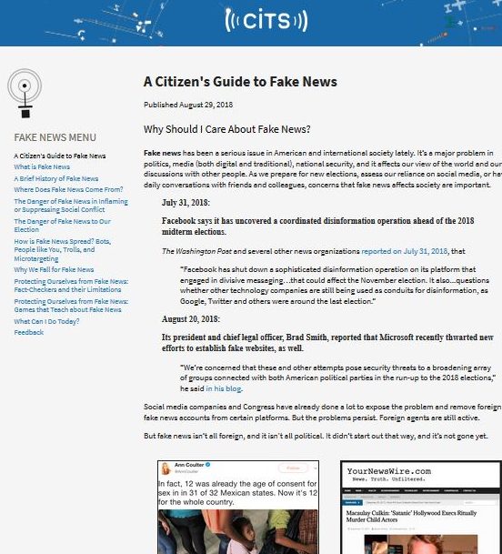 A Citizens Guide To Fake News Educators Fake News Toolkit 